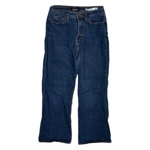 VTG NYDJ Jeans Rhinestone Pocket Straight Medium Wash Size 8 Petite 8P (READ)